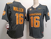 Men's Tennessee Volunteers #16 Morgan wallen Grey FUSE College Stitched Jersey,baseball caps,new era cap wholesale,wholesale hats